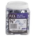 thumbnail image 2 of Halex - Conducto de metal flexible (FMC) de 3/8 de pulgada - Correas de 1 orificio - 62180B - 200 por paquete - Plata, 2 of 5
