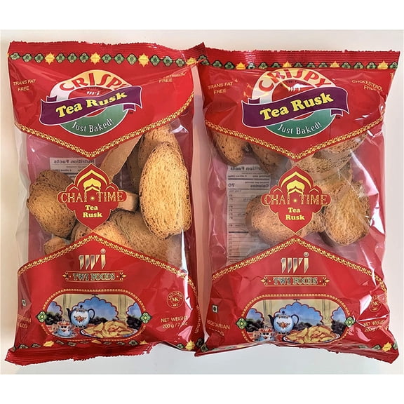 Crispy Tea Rusk - Chai Time 200g - Pack of 2