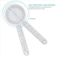 thumbnail image 2 of 6-Piece Goniometer 6/8/12 Inch Occupational Therapy Protractor Tool Measuring Angle Ruler Universal,6 x Goniometer,Transparent, 2 of 6