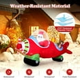 thumbnail image 3 of GVN 7.2ft Inflatable Airplane Christmas with Gift Boxes and Built in LED Lights, Christmas Blow Up Decoration for Holiday, Party, Xmas, Yard, Garden Decorations, Multicolor, 3 of 8