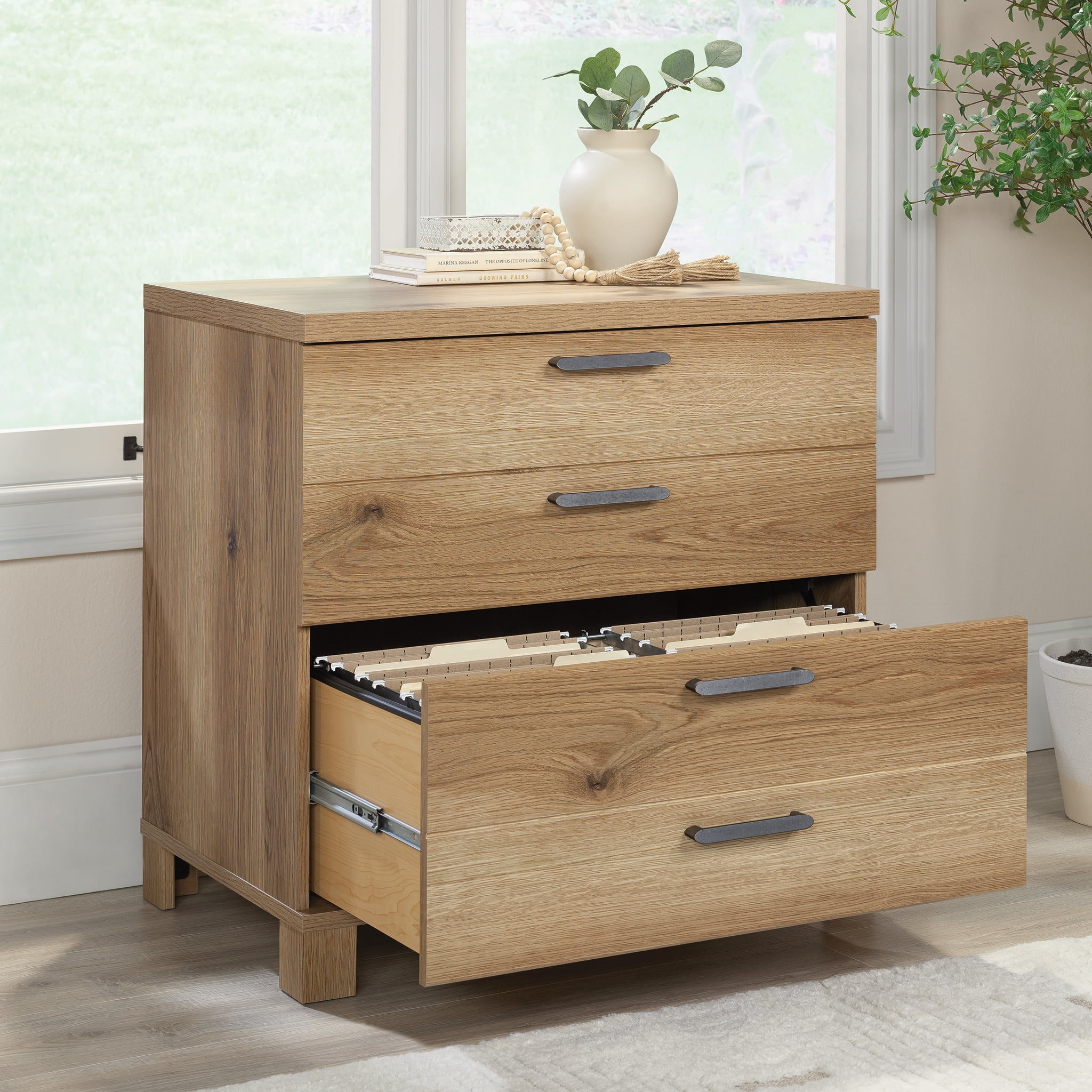 Sauder Rosedale Ranch Lateral File Cabinet, Timber Oak Finish