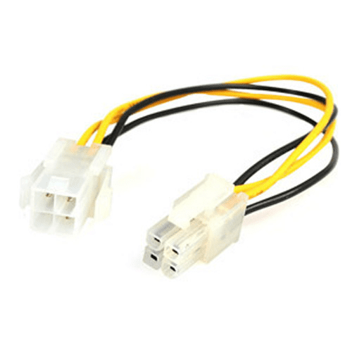 ATX 4 Pin Male to Female Power Supply Cable Cord Connector Adapter QP 