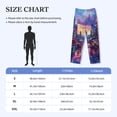 thumbnail image 4 of Lsque Taxi Colorful Town Print Men's Pajama Pants, Lounge Pant - Comfortable Home Wear,Elastic Waistband, Stylish Design-XX-Large, 4 of 9