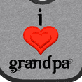 thumbnail image 4 of Inktastic I Love Grandpa Boys or Girls Baby Bib, 4 of 4