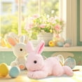 thumbnail image 5 of Easter Simulation Bunny Plush Toy, Multicolor Soft Stuffed Animal for Children's Birthday Gift, Sleeping Doll and Decor, 5 of 7