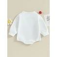 thumbnail image 4 of Faithtur Sister Matching Romper Outfits Letter Print Long Sleeve Round Neck Sweatshirt Toddler Fall Clothes, 4 of 9
