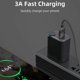 thumbnail image 4 of 1m USB to 8Pin Type-C Micro Rotatable Connector 3A Magnetic Charging Data Cable - Black, 4 of 5