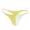 Yellow, variant on Men Low Rise Underwear T-Back Briefs G-string Thong Soft Thin Strap Underpants