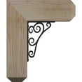 thumbnail image 3 of 3 1/2"W x 13 1/2"D x 16"H Tristan Craftsman Ironcrest Smooth Bracket, Douglas Fir (2"W x 5 1/2"D x 8"H Iron Bracket), 3 of 5
