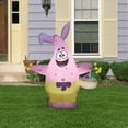 thumbnail image 4 of Gemmy Airblown Inflatable Patrick in Easter Outfit SM, 4 ft Tall, Pink, 4 of 5