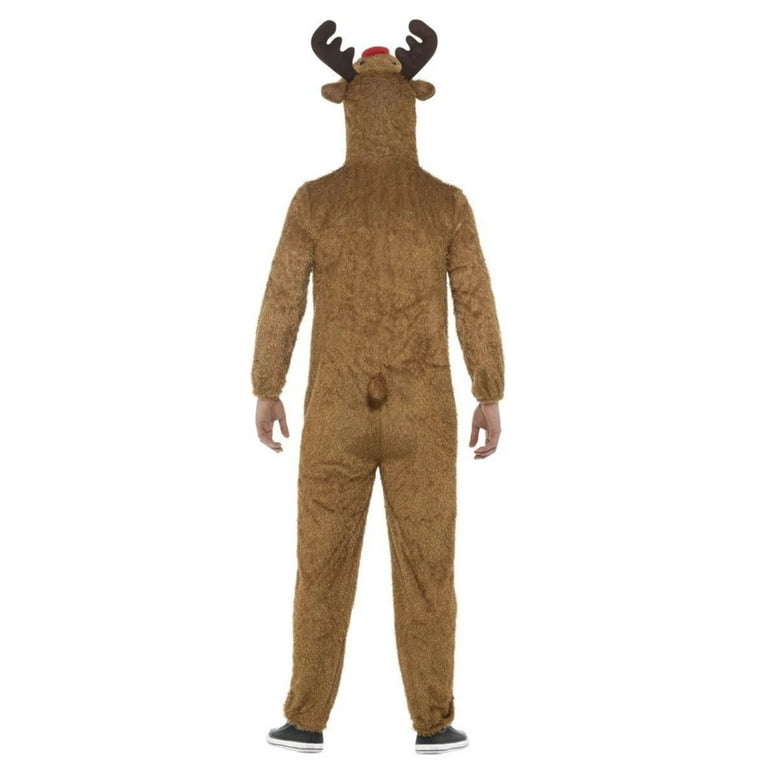 Reindeer Costume Adult Brown White Reindeer Costume Adult Brown White