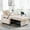 Beige, variant on Lecut Convertible Sleeper Sofa Bed, Modern Pull Out Sofa Bed w/Adjustable Backrest, 3 in 1 Velvet Sleeper Chair w/Cup Holders and USB Ports, Phone Holder and Pillows, for Bedroom, Living Room, Pink