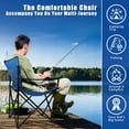 thumbnail image 6 of Coliware Outdoor Lightweight Folding Camping Chair, Oversized Oxford Fabric Portable Director Chair for camping with Carry Bag Cup Holder, Compact & 551lb Loading Capacity - Blue, 6 of 7