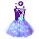 thumbnail image 1 of Vestido de gasa de sirena con falda ligera y estrellas de mar, vestido infantil, vestido de princesa, 1 of 6