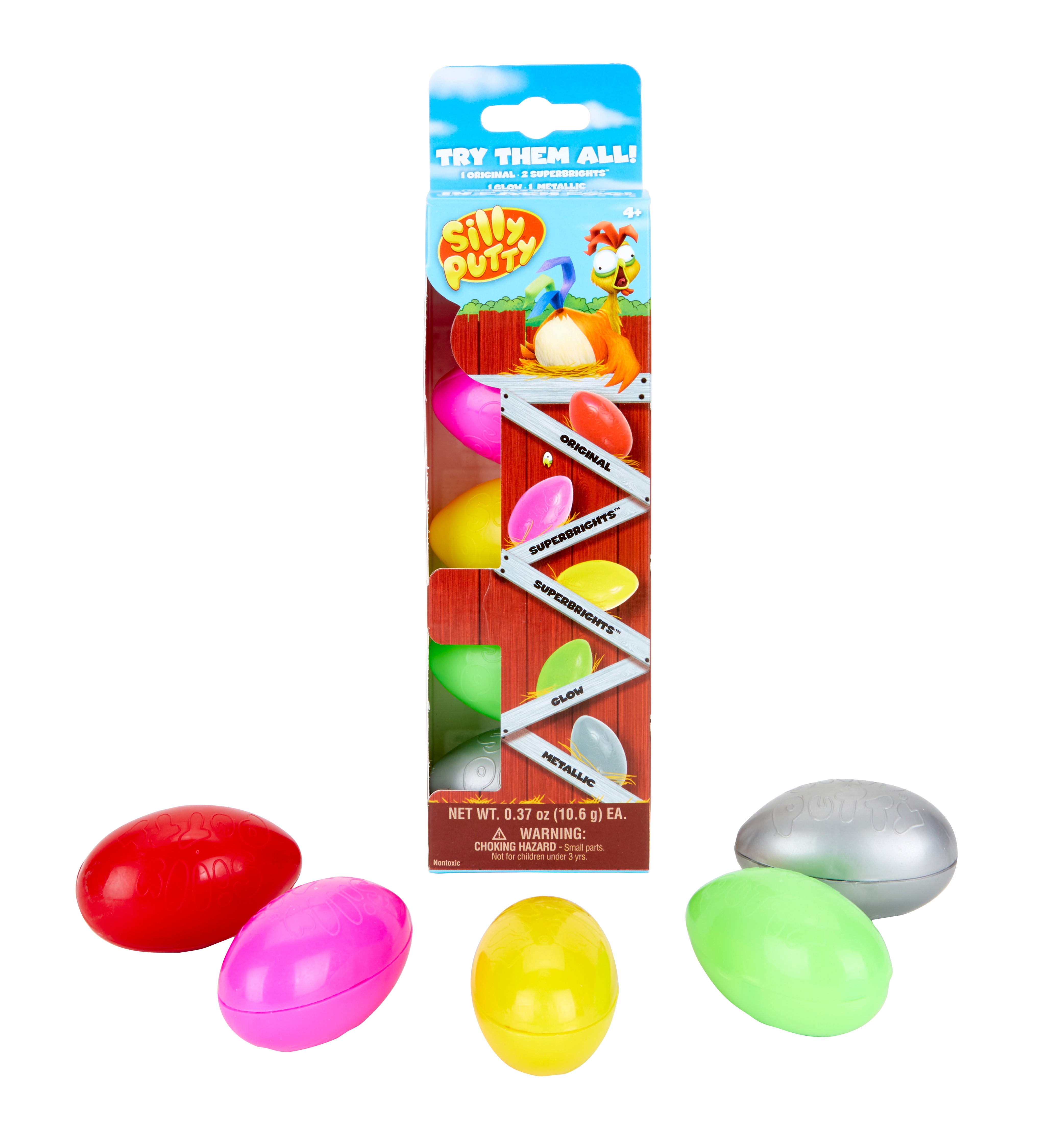 3 Crayola Silly Putty Super Bright Colors 08-0315 for sale online 