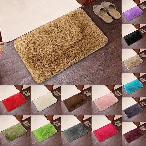 Fiudx Alfombra Sintética Supersuave, Diseño Colorido para Sala de Estar o Sofá de Dormitorio, Tacto Acogedor para Interiores, Funcional y Elegante, Tamaño 40 X 60 Cm, Fácil de Limpiar.