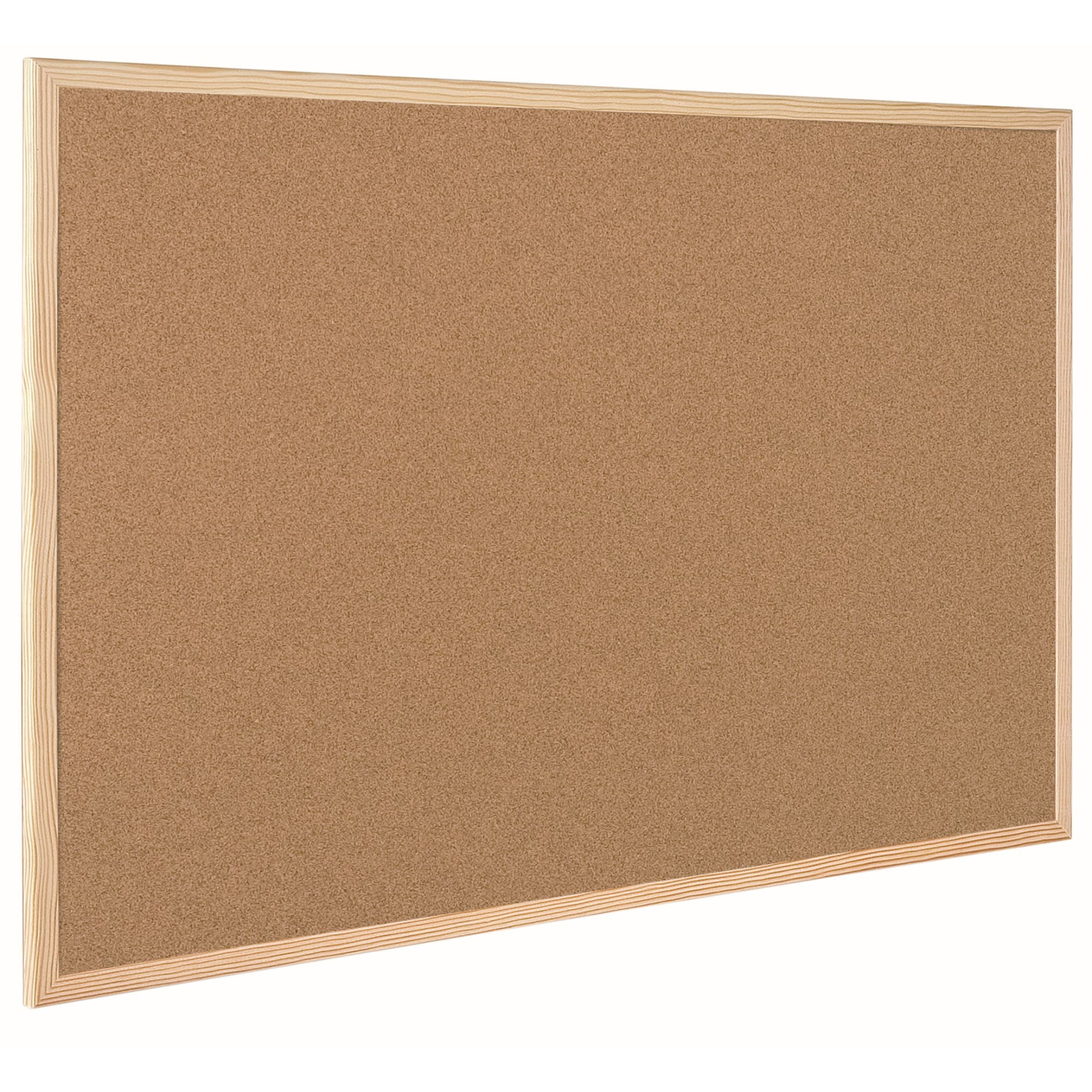 Cork Bulletin Board, Oak MDF Frame