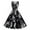 Black, variant on IROINNID Women's V-Neck A-Line Dress Fashion Sleeveless Vintage Printed Party Cocktail Swing Dresses Swing Stretchy Dresses Below The Knee Dress