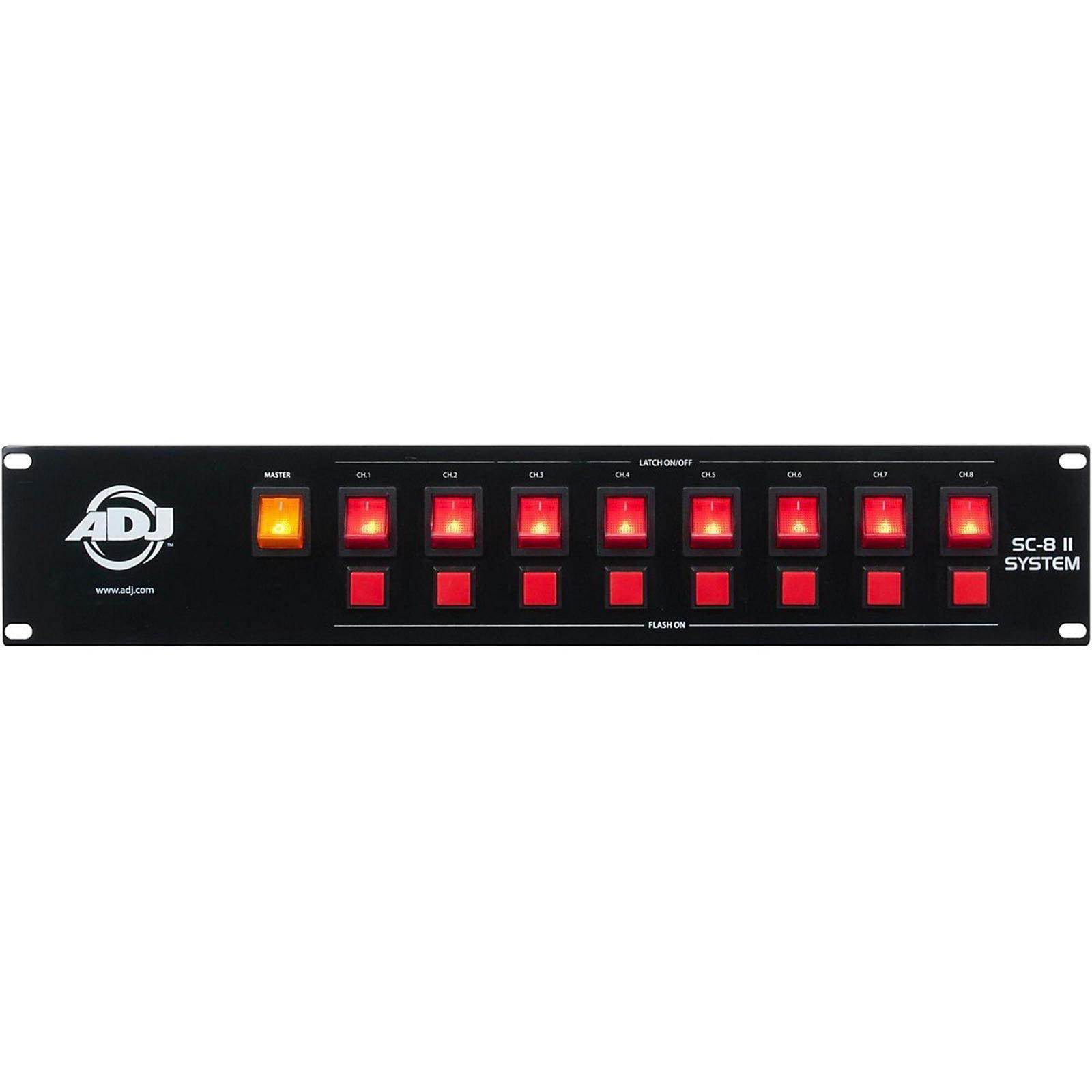 American DJ SC-8 II System Ch Low Voltage Switch Controller w/ Relay (2  Pack)