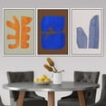 thumbnail image 3 of PixonSign Framed Canvas Print Wall Art Set Multicolor Vibrant Mid-Century Figure Collage Abstract Shapes Illustrations Modern Art Boho Decorative for Living Room, Bedroom, Office - 16"x24"x3 WHITE, 3 of 5