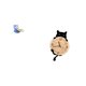 thumbnail image 5 of Figura de oso,Bandeja para gatos Bandeja para dulces para gatos Bandeja para estatuas de resina,Reloj de pared,Reloj de pared decorativo para baño y dormitorio.,Reloj de pared de gato, 5 of 8