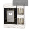 thumbnail image 2 of Mr. & Mrs. Stemless Wine Toasting Set With Glass 4" x 6" Photo Frame by Fashioncraft, 2 of 5