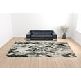 thumbnail image 2 of HomeRoots 511515 12 x 18 ft. Black Gray & Silver Geometric Rectangle Area Rug, 2 of 5