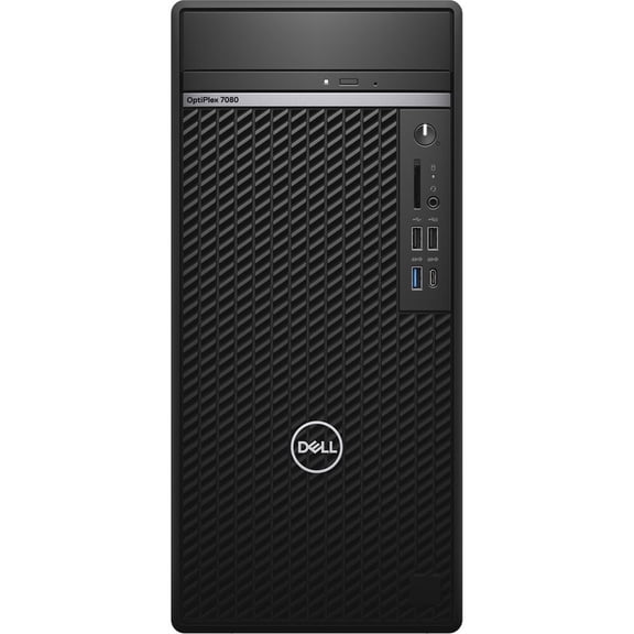 Restored Dell Optiplex 7080 Tower (8GB, 256GB SSD, i7-10700 2.9GHz) Win11P, Black (Refurbished)