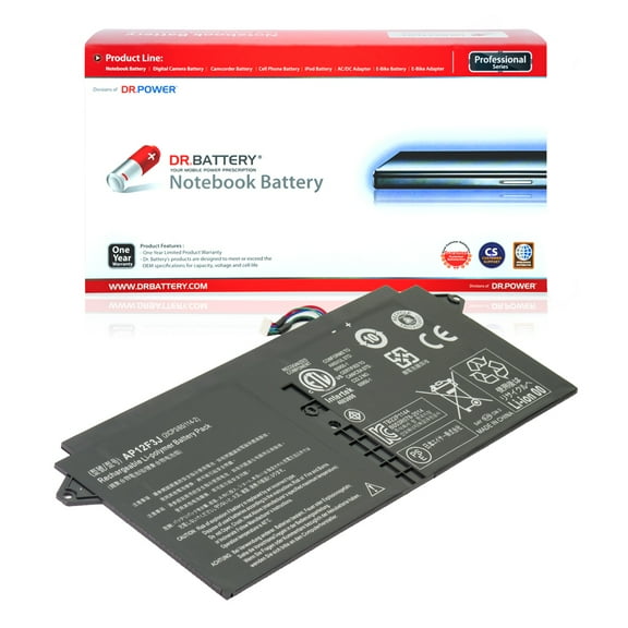 DR. BATTERY - Replacement for Acer Aspire S7-391-6413 / S7-391-6468 / S7-391-6810 / S7-391-6812 / S7-391-6822 / S7-391-9411 / S7-391-9427 / S7-391-9886 / 2ICP3/65/114-2 / AP12F3J [7.4V / 35Wh]