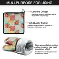 thumbnail image 7 of Pioneer Flower Kitchen Oven Mitt and Pot Holder Sets 4 Pcs for Baking, Cooking and Grilling, Heat Resistant Up To 392 °F, 7 of 7