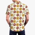 thumbnail image 4 of Daiia Sunflowers And Skull Pattern Men’s Polo Shirts,Solid Deck Shirt,Classic Fit, Breathable Cotton Polo for Casual and Sport Wear-, 4 of 9