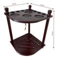 thumbnail image 2 of Soporte para tacos de billar GACCO con capacidad para 8 palos, 100% madera dura, 2 of 2