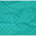 thumbnail image 4 of oneOone Cotton Poplin Twill Turquoise Blue Fabric Eyes Face Sewing Fabric By The Yard Printed Diy Clothing Sewing Supplies 56 Inch Wide, 4 of 4