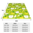 thumbnail image 3 of Fotbe Green Apple Manta de Franela Acolchonada con Estampado, Súper Suave y Esponjosa, Extra Grande para Sofá, Cama, Uso Todo el Año-40"x30", 3 of 7
