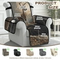thumbnail image 4 of TSOVTHRID Deer Camo Hunting Print Recliner Chair Covers Lazy Boy Recliner Covers Stay in Place Couch Cover Slipcovers Non-Slip Furniture Protector with Elastic Strap for Dog, 4 of 7