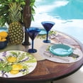 thumbnail image 3 of CounterArt "Watercolor Lemons" Reversible Round Easy Care Flexible Plastic Table Place Mat, 4 Pack, 3 of 8