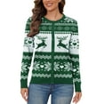 thumbnail image 5 of UVPLove Women's Lightweight Button-Down Cardigan Sweater,Christmas Green,3XL,(S-3XL)(Oversized Fit - Runs Large, Choose One Size Smaller), 5 of 8