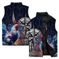 thumbnail image 3 of Chaquetas y chalecos de invierno 2024 para hombre, chalecos de invierno sin mangas para el frío, chalecos de invierno para hombre, chaleco de algodón con estampado de cuervos y pájaros, ropa para homb, 3 of 5