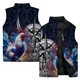 thumbnail image 4 of Chaleco moderno y versátil para hombre, elegante chaqueta de invierno con estampado de pájaros para hombre, ropa cómoda y cálida con estampado de cuervos personalizado, 4 of 5