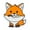 Orange, variant on Animal Dagger Enamel Pin Custom Fox Penguin Tyrannosaurus Rex Killing Brooch Lot-5
