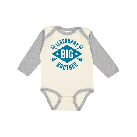 

Inktastic Legendary Big Brother Gift Baby Boy Long Sleeve Bodysuit