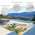 thumbnail image 4 of Fsddascl Retro Botanical Roses Outdoor Rug for Patio/Deck/Porch, Non-Slip Large Area Rug 5 x 8 Ft, Spring Romantic Botanical Indoor Outdoor Rugs Washable Area Rugs, Reversible Camping Rug Carpet, 4 of 5