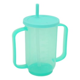 GROSMIMI 2-Pack Spill-Proof Magic Sippy Cups With Straw – 6 Oz PPSU, BPA Free For Babies & Toddlers (Pink & Aqua)