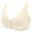 Beige, variant on Xfvqtps Bras for Women No Underwire Front Closure Print Comfort Senior Wireless Snap Closing Bra Beige