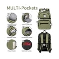 thumbnail image 4 of Cooler Backpack Insulated Backpack Cooler Leakproof Double Deck Cooler Bag Green, 4 of 9