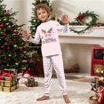 thumbnail image 2 of Evdexr Christmas Family Pajamas Matching Sets Long Sleeve Crew Neck Shirt and Pants Sets 2026 Funny Xmas Printed Pjs Set Breathable Lightweight Lounge Sleepwear 3 Years, 2 of 7