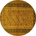 thumbnail image 1 of Ahgly Company Indoor Round Persian Yellow Traditional Area Rugs, 4' Round, 1 of 4