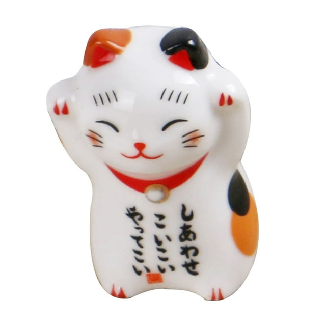 Cat Chopstick Rest,5Pcs Chopstick Racks Ceramic Ceramic Cat Rest Rack Mini Chopstick Holder Revolutionary Design