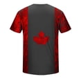 thumbnail image 5 of Lilgiuy Mens 1st of July T-Shirt Oversized Short Sleeve Maple Leaf Graphic Patriotic Canadian Flag Shirts Workout Muscle Soft T Shirt (Black,L), 5 of 5