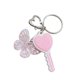 thumbnail image 1 of Portable Resin Keychain Candy Colored Heart Key Shaped Keyring with Butterfly Charm Elegant Bag Charm Wallet Accessory Purple, 1 of 4